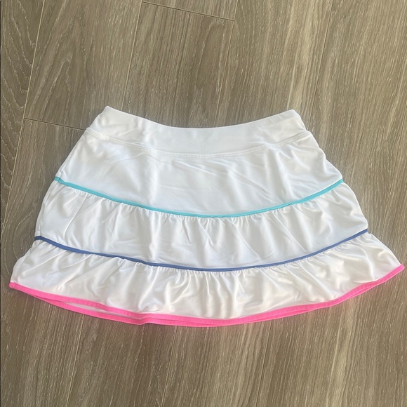 Lilly Pulitzer White Mini Skirt with Colorful Trim - Picture 4 of 5
